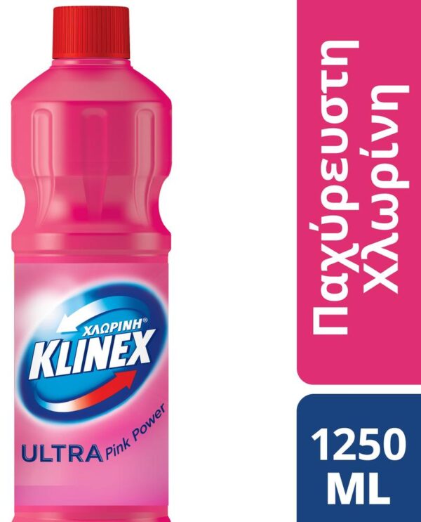 Klinex ΧΛΩΡΙΝΗ Ultra Protection Παχύρρευστη Pink Power 1250ml