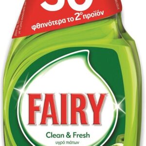 Fairy Υγρό Πιάτων 2Χ400ml Το 2o -30%