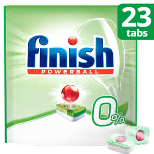 Finish All In 1 0% Ταμπλέτες Πλυντηρίου Πιάτων 23 τεμάχια