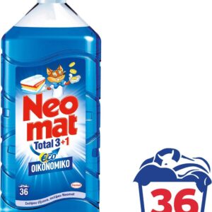 Neomat Eco Blue Απορρυπαντικό Πλυντηρίου Gel 36μεζούρες 1,8lt