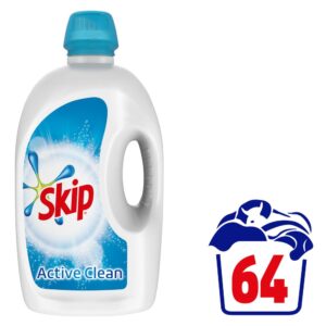 Skip Active Clean Υγρό Απορρυπαντικό 3,2lt 64μεζούρες
