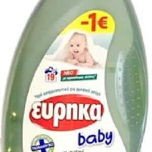 Εύρηκα Baby Υγρό Απορρυπαντικό Ρούχων 19 μεζούρες 950ml -1,00
