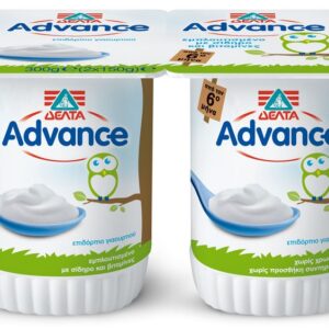 ΔΕΛΤΑ Advance Επιδόρπιο Γιαουρτιού Λευκό 4,6% 2x150gr