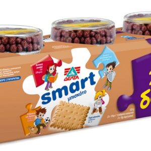 ΔΕΛΤΑ Smart Επιδόρπιο Γιαουρτιού Μπισκότο 145gr 2+1 Δώρο