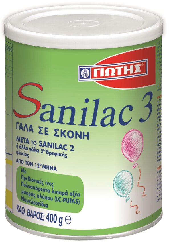 Sanilac 3 Γάλα Παιδικό 400gr