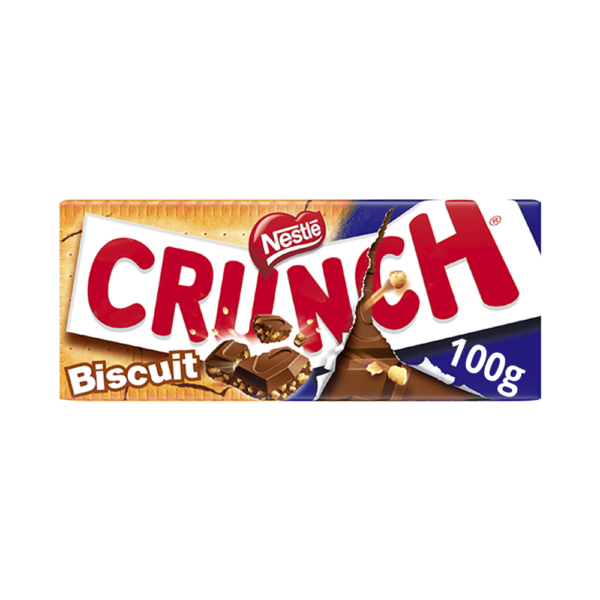 Nestle Σοκολάτα Crunch Μπισκότο 100gr