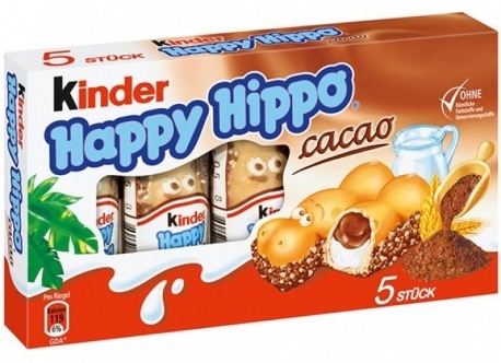 Ferrero Kinder Happy Hippo Cacao 5 τεμάχια
