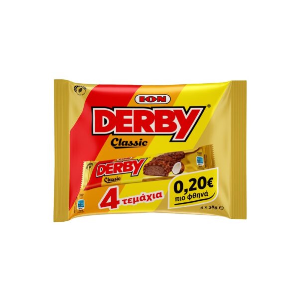 ΙΟΝ Σοκολάτα Derby Multipack 4x 38gr -0,20