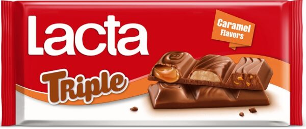 Lacta Σοκολάτα Triple Caramel 90gr