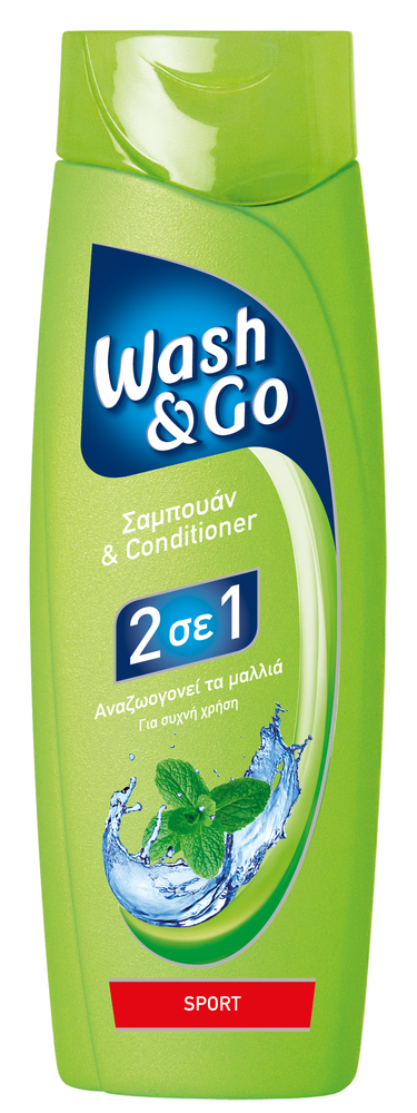 Wash&Go Sport Σαμπουάν 2 Σε 1 400ml