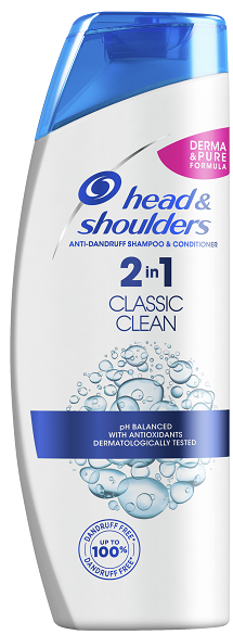 Head & Shoulders Classic Clean 2σε1 Αντιπιτυριδικό Σαμπουάν 360ml