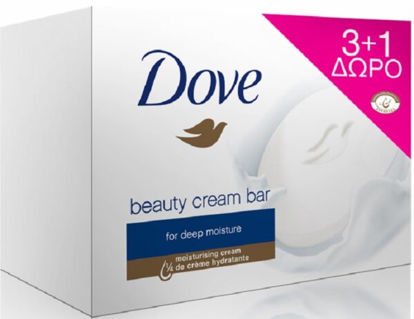 Dove Σαπούνι 4x100gr Το 1τεμ Δώρο