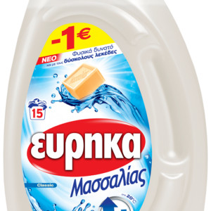 Εύρηκα Μασσαλίας Υγρό Απορρυπαντικό 18μεζούρες 900ml -1,00
