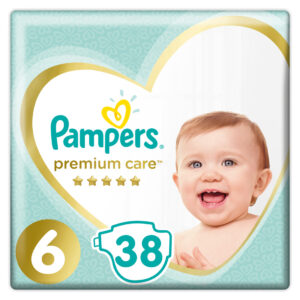 Pampers Πάνες Premium Care Jumbo Box (38τεμ) Νo6 (13+kg)