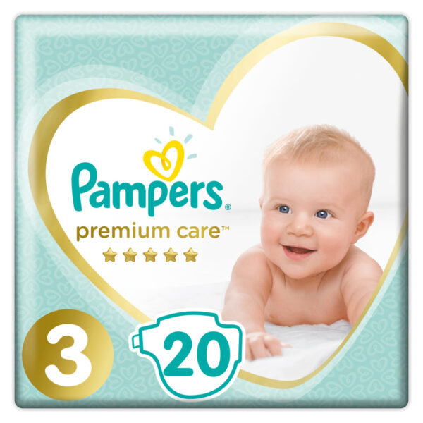 Pampers Πάνες Premium Care Carry Pack (20τεμ) Νο3 (6-10kg)