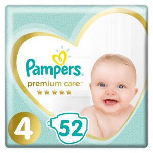 Pampers Πάνες Premium Care Jumbo Box (52τεμ) Νο4 (9-14kg)