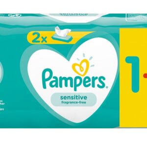 Pampers Sensitive Μωρομάντηλα 52 Τεμάχια (1+1 Δώρο)