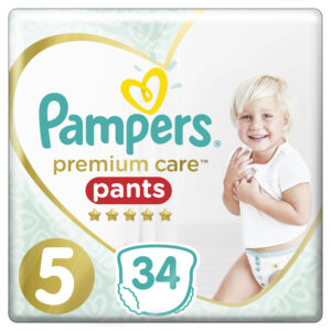 Pampers Πάνες Premium Care Pants Jumbo Pack (34τεμ) Νo5 (12-17kg)