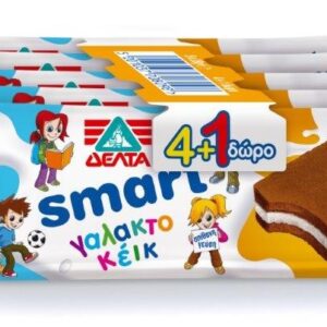 ΔΕΛΤΑ Smart Γαλακτοκέικ Μέλι 5x28gr 4+1 Δώρο