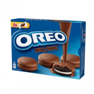 Oreo Μπισκότα Γεμιστά Επικάλυψη Σοκολάτα Γάλακτος 246gr