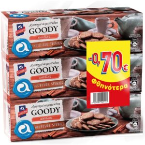 Αλλατίνη Goody Μπισκότα Κανέλα 3x185gr -0,70€